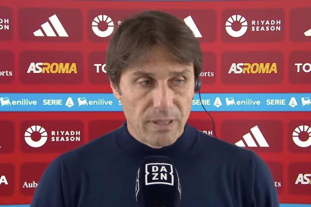 Conte intervistato dopo Roma-Napoli