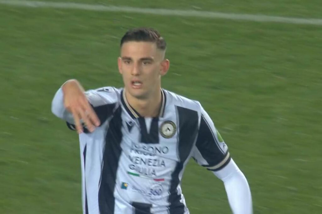 Lorenzo Lucca, attaccante dell'Udinese