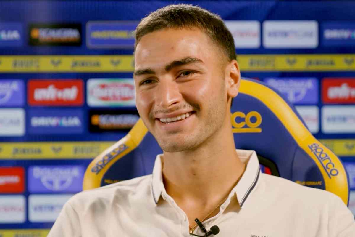 Diego Coppola, difensore centrale dell'Hellas Verona