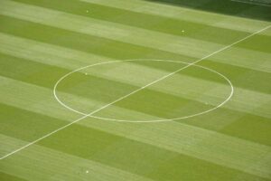 Campo di calcio visto dall'alto