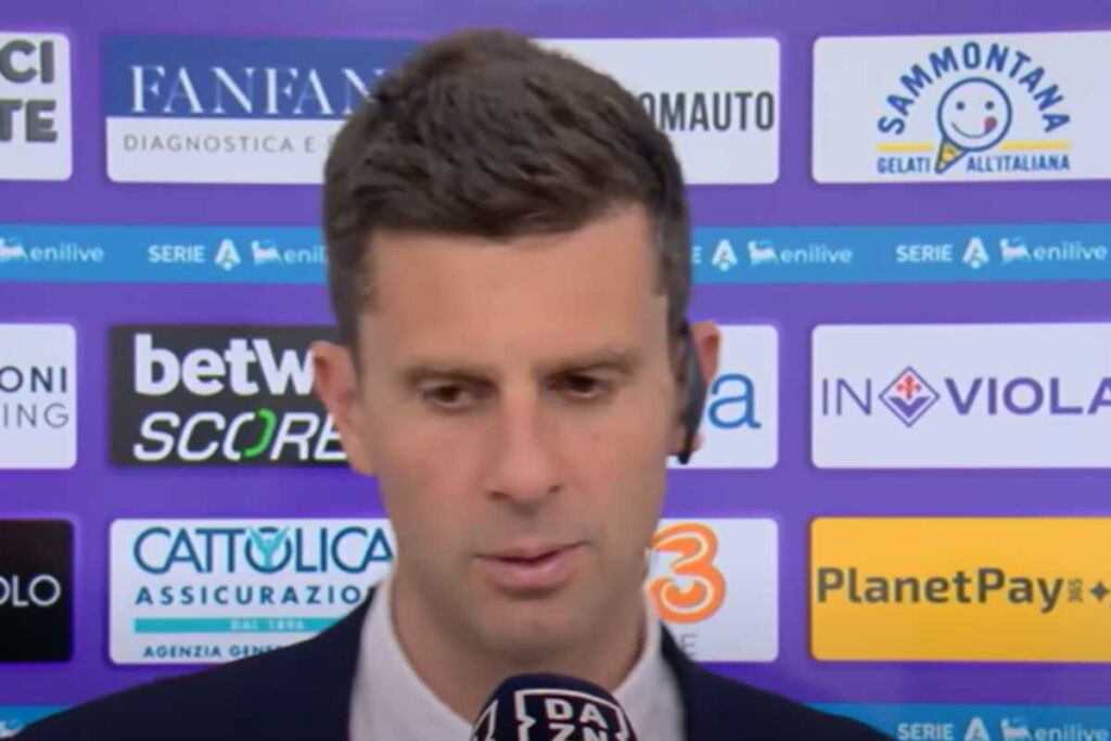 Thiago Motta intervistato dopo Fiorentina-Juve